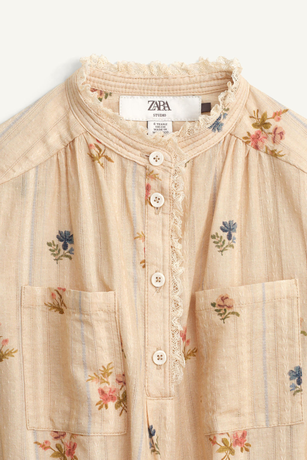 LIMITED EDITION FLORAL PRINT SHIRT DRESS - Zara фото 7