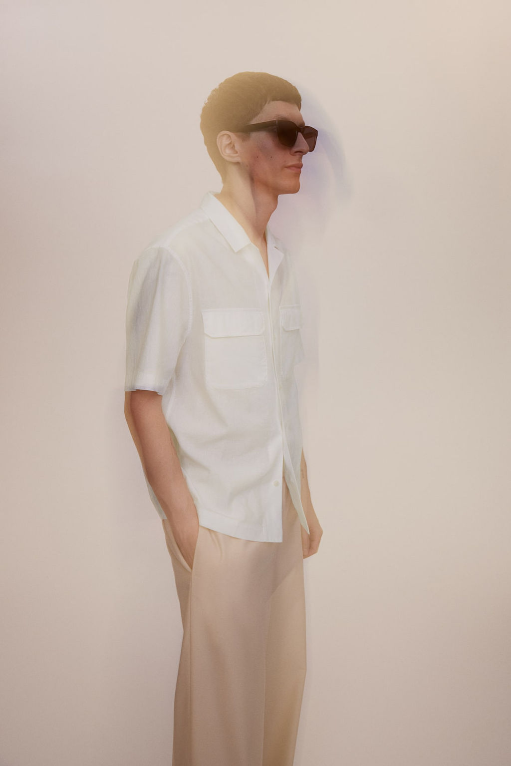 Camisa cargo en mezcla de lino Regular Fit - H&m фото 6