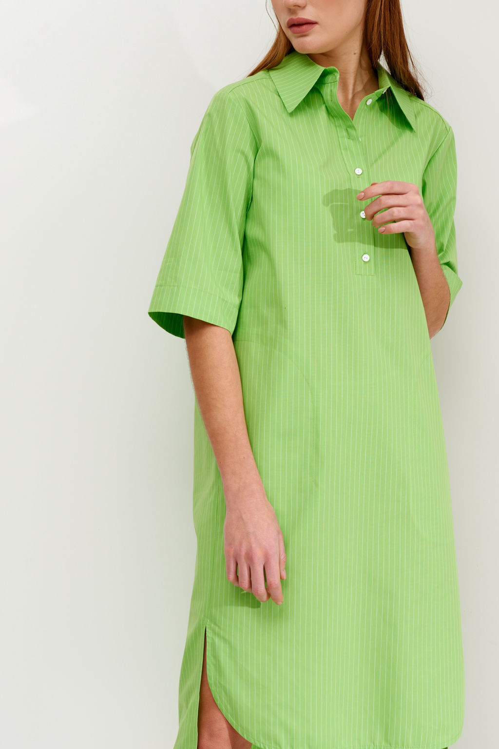 Платье-рубашка салатового цвета Fiona (Цвет: Салатовый) - Morozov Amavie фото 4