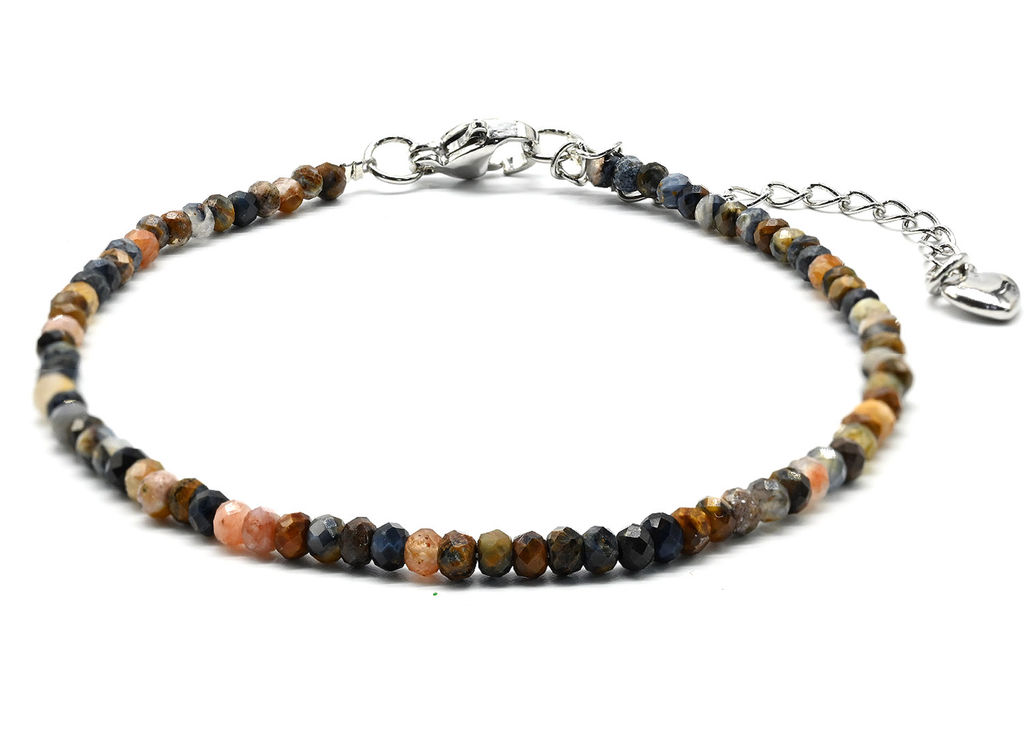 Браслет из граната зеленого рондель гр.3*2мм, 18см - Радуга камня фото 14