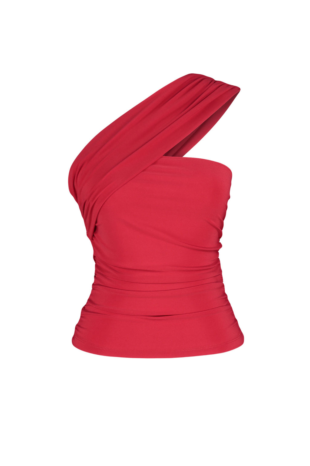 K?rm?z? Tek Omuz Detayl? Derapeli Esnek Orme Bluz TWOSS24BZ00214 - Trendyolmilla фото 6