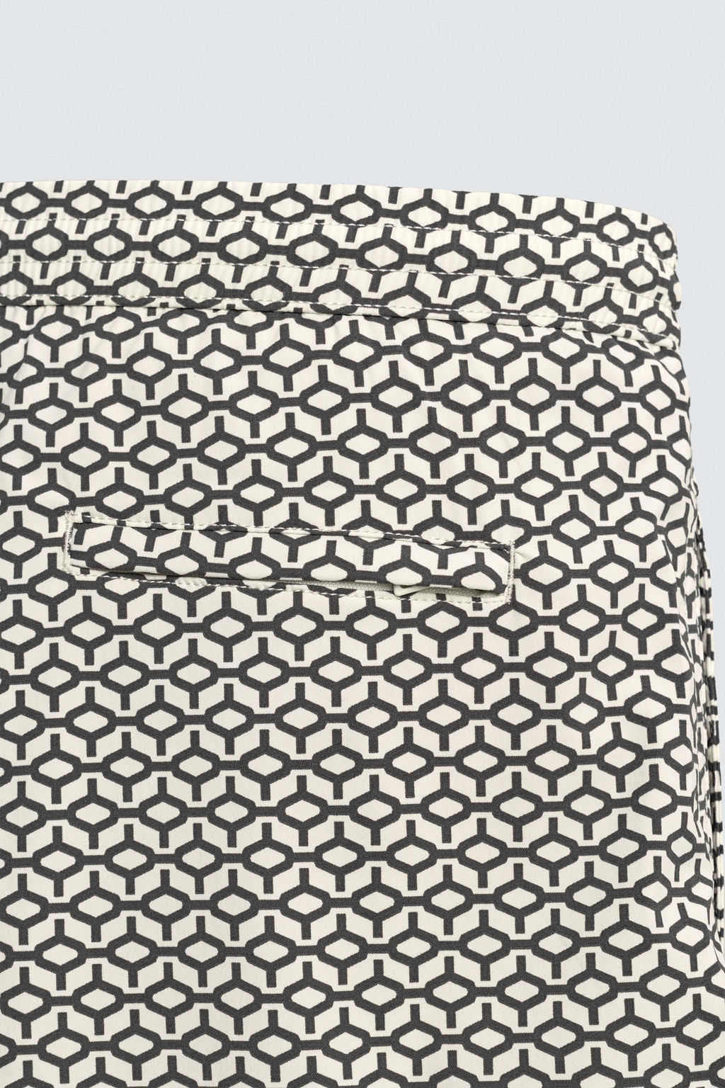 SHORT GEOMETRIC PRINT SWIMMING TRUNKS - Zara фото 4