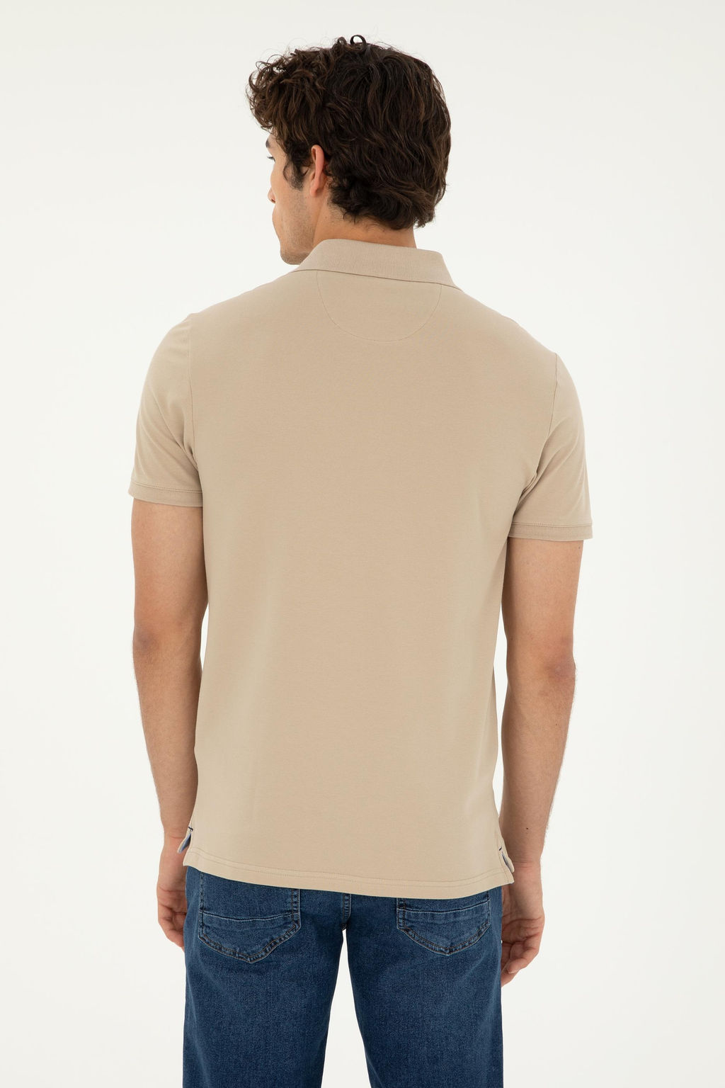 Мужская базовая футболка светло-хаки - U.s. polo assn фото 5