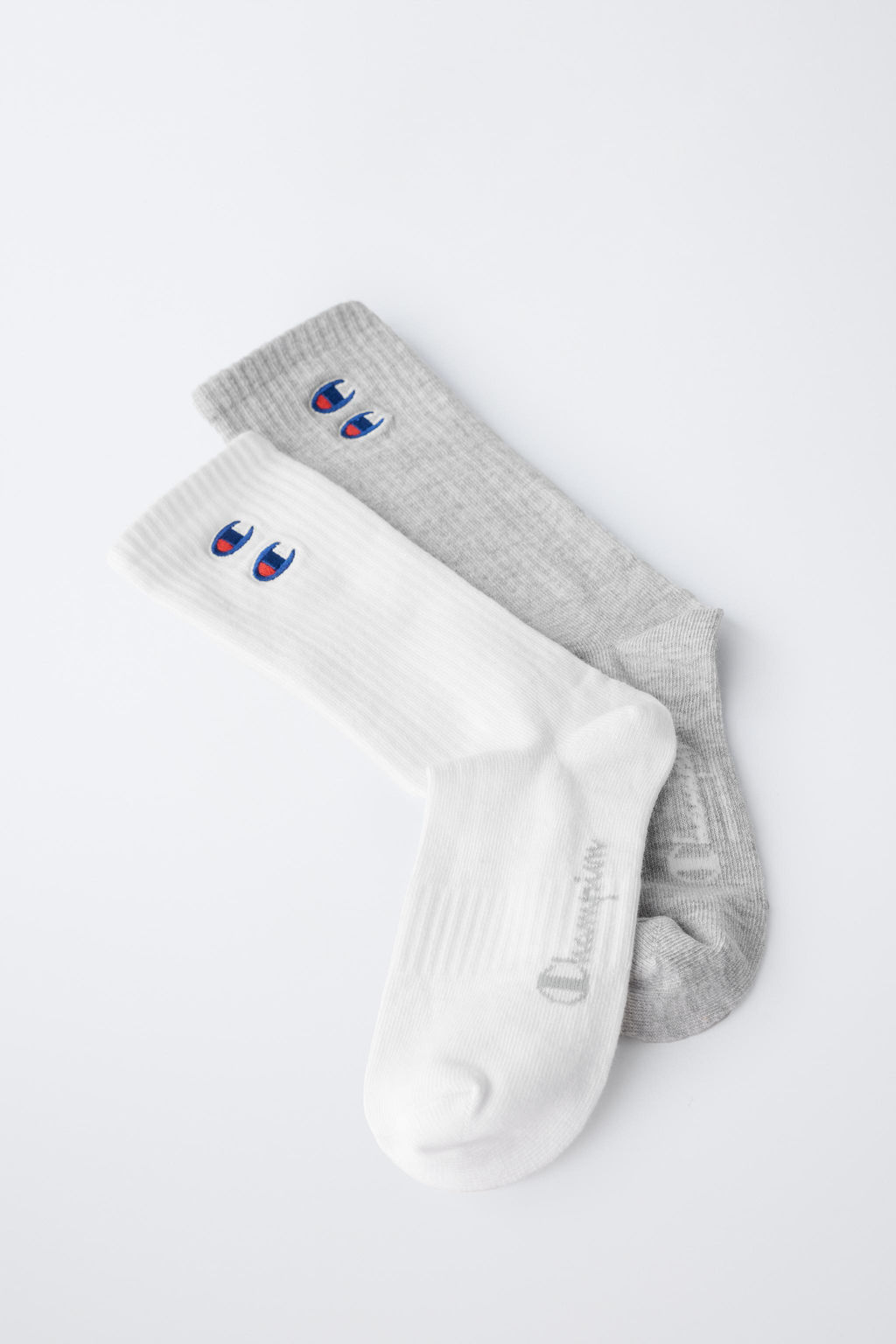 2-PACK OF CHAMPION ® X ZARA LOGO EMBROIDERED SOCKS  фото 3