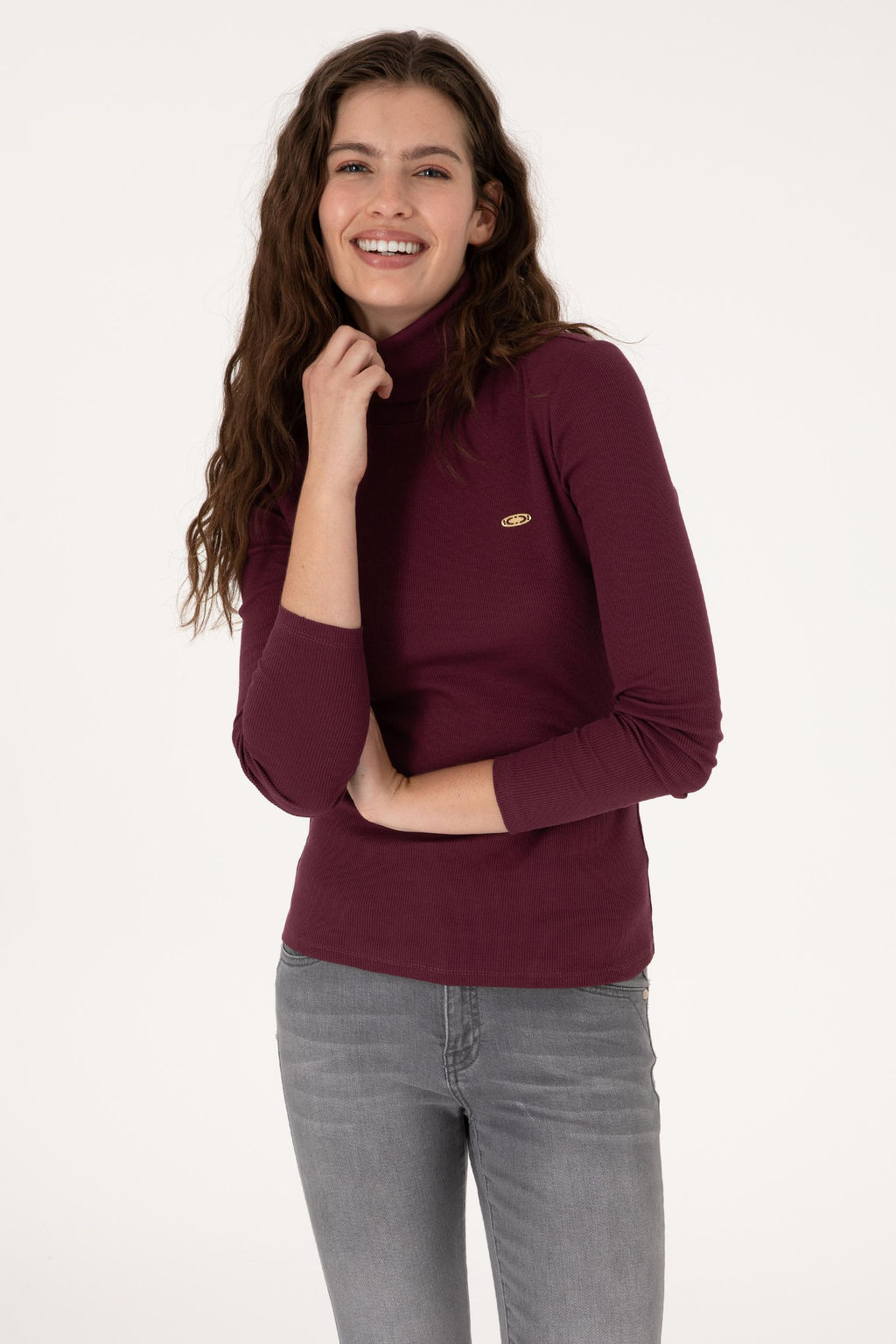 Kad_n Bordo Sweatshirt Sepette S_rpriz _ndirim