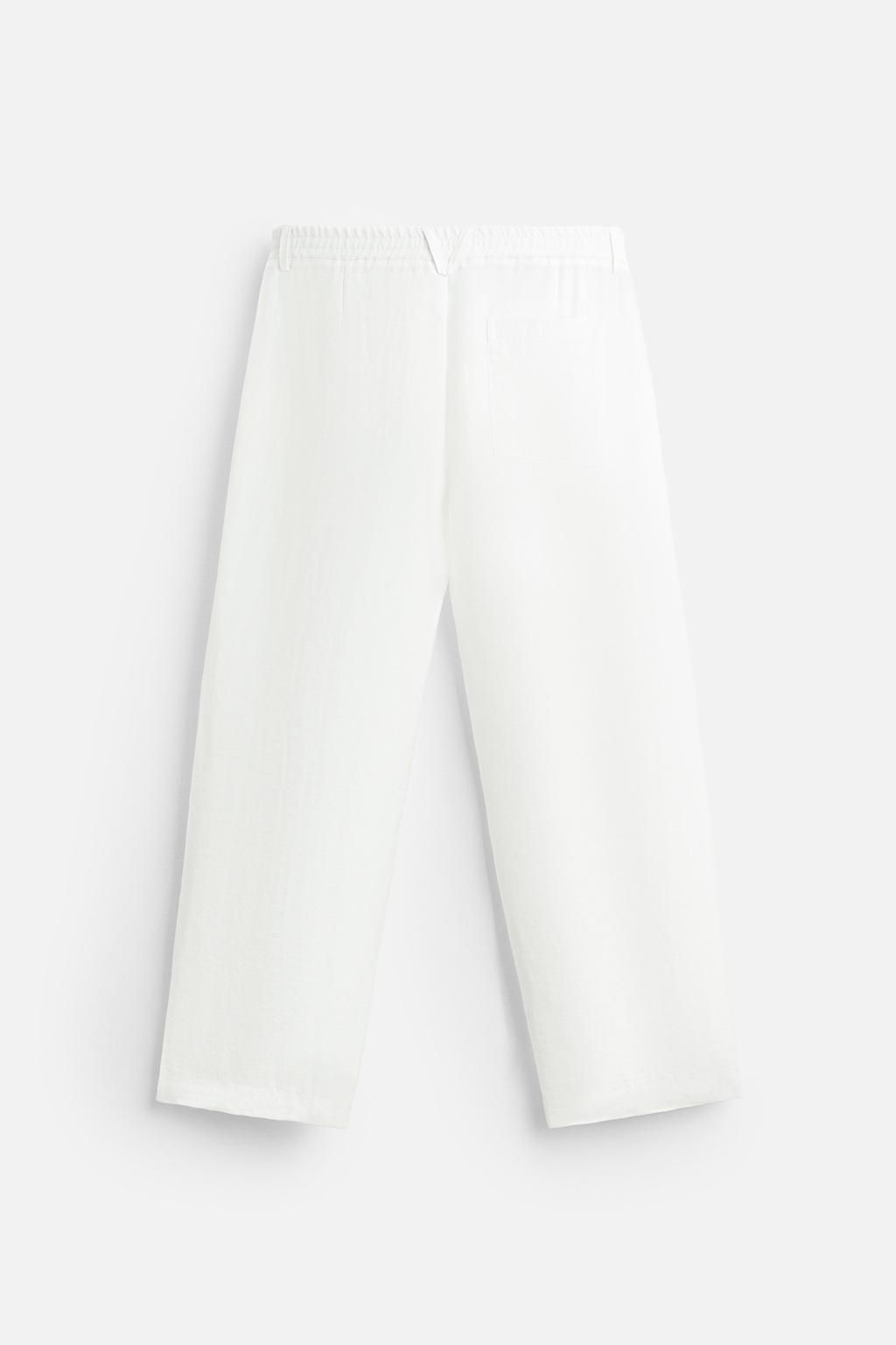 LYOCELL BLEND TROUSERS - Zara фото 7