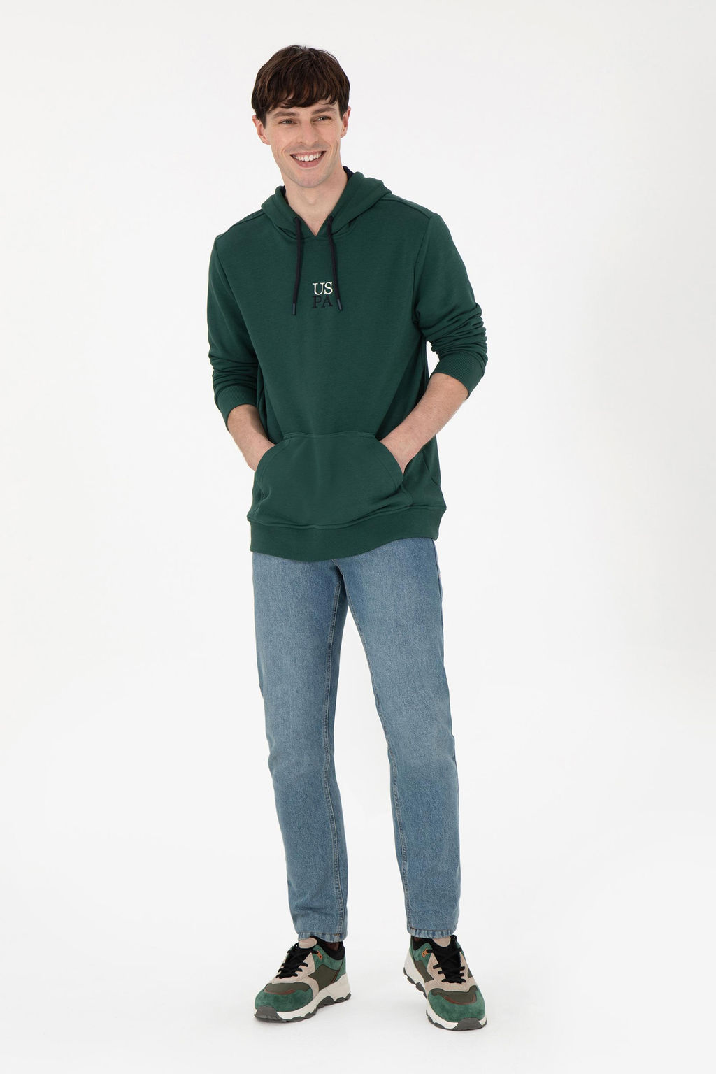 Мужской темно-зеленый свитшот Неожиданная скидка в корзине - U.s. polo assn фото 4