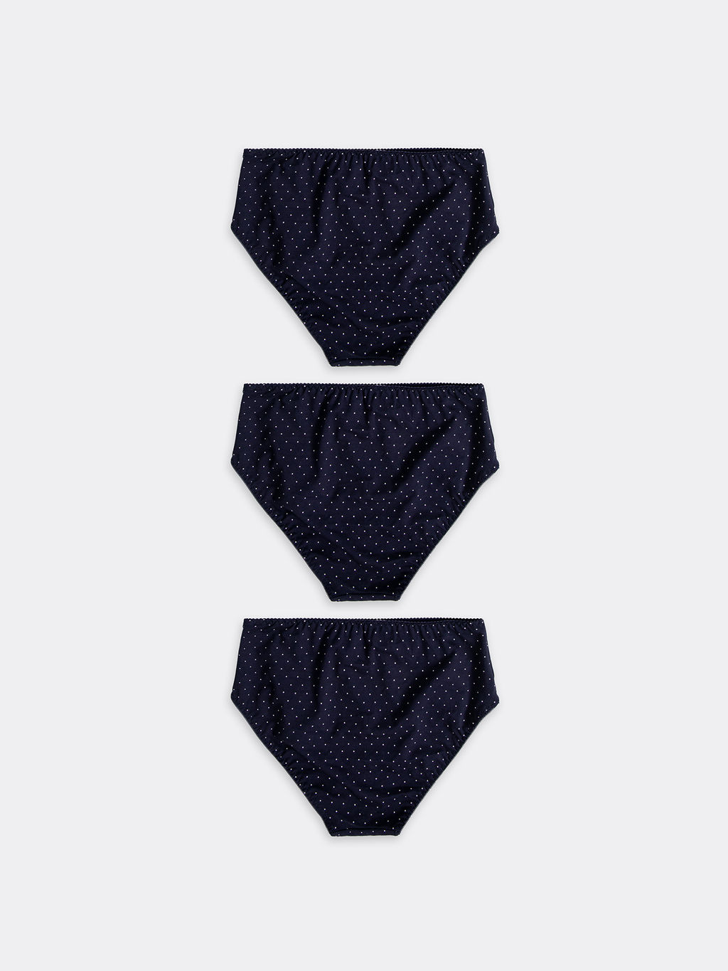 Цена за 2 штуки! Трусы женские макси мультипак (3 шт.) синие в горошек - Mark formelle фото 6