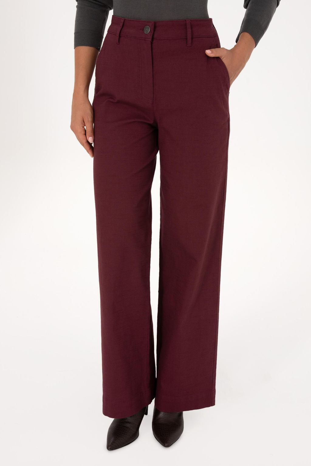 Kad_n Bordo Kanvas Pantolon Sepette S_rpriz _ndirim - U.s. polo assn фото 2