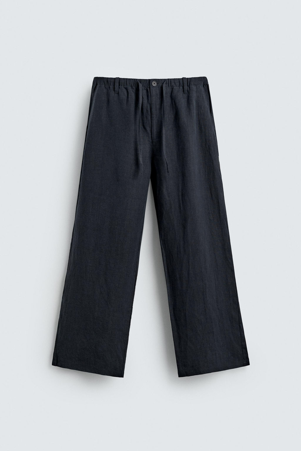PANTAL?N RELAXED FIT 100% LINO / Marino oscuro