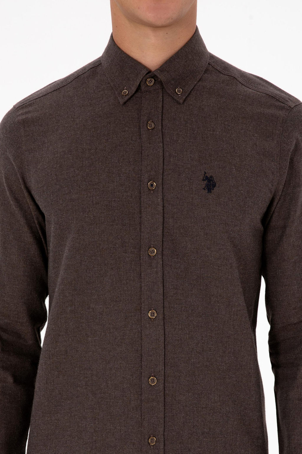 Erkek Kahverengi Uzun Kollu Basic G_mlek Sepette S_rpriz _ndirim - U.s. polo assn фото 6