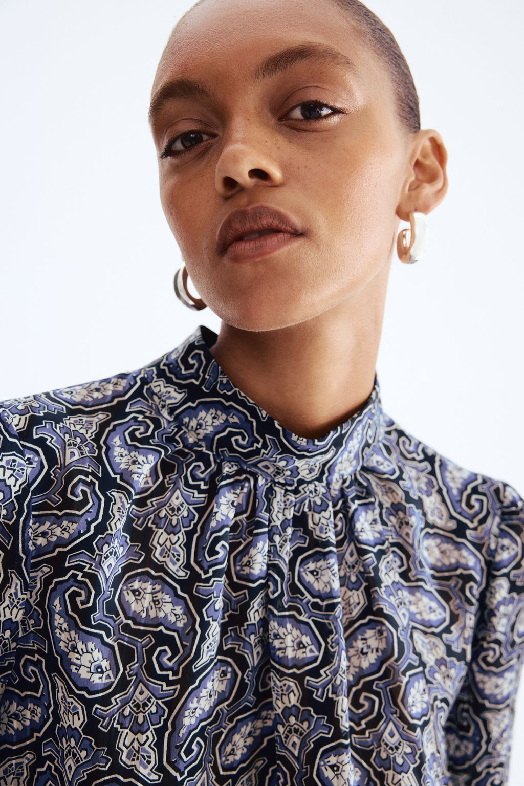 Stand-collar blouse - H&m фото 6