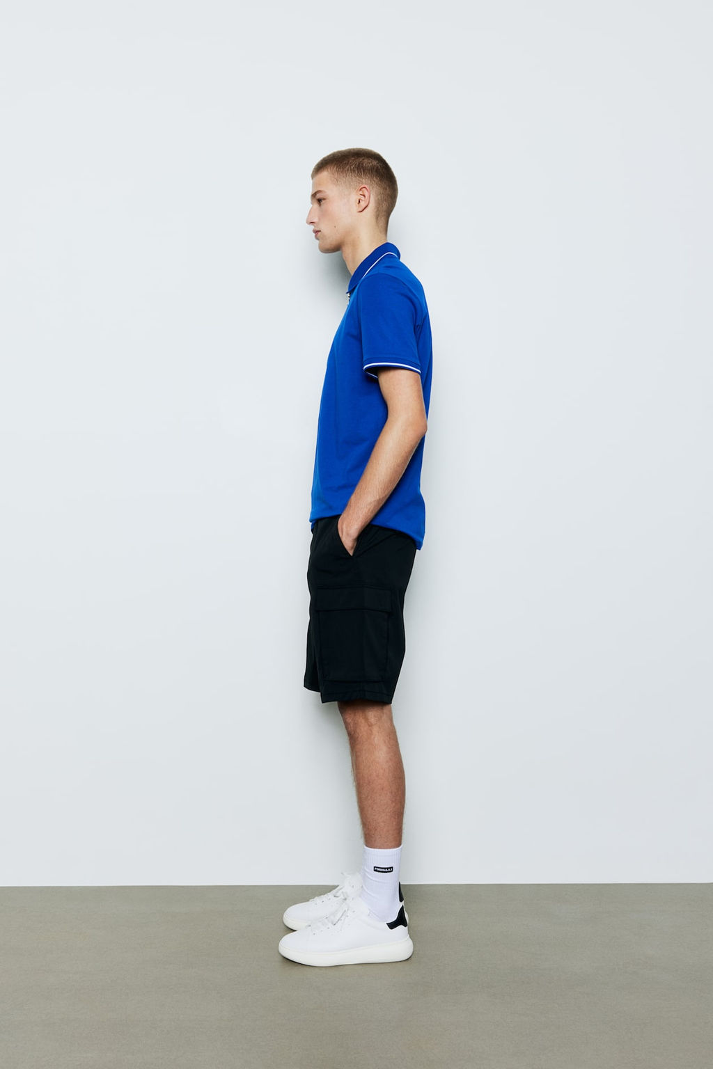 Polo con media cremallera Slim Fit - H&m фото 4