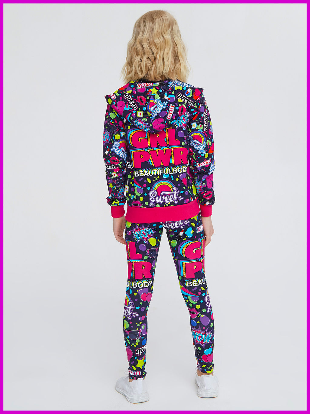 Толстовка "Soft Girl",лилово-синий