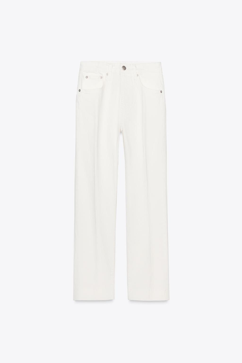 ZW COLLECTION HIGH-WAIST BOOTCUT CROPPED JEANS - Zara фото 7