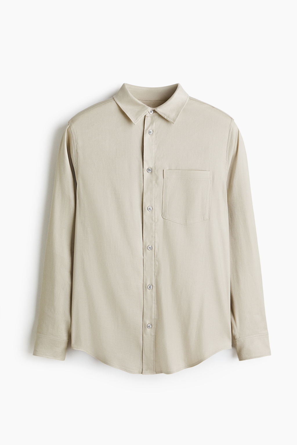 Camisa en mezcla de lino Easy Care Regular Fit - H&m фото 4