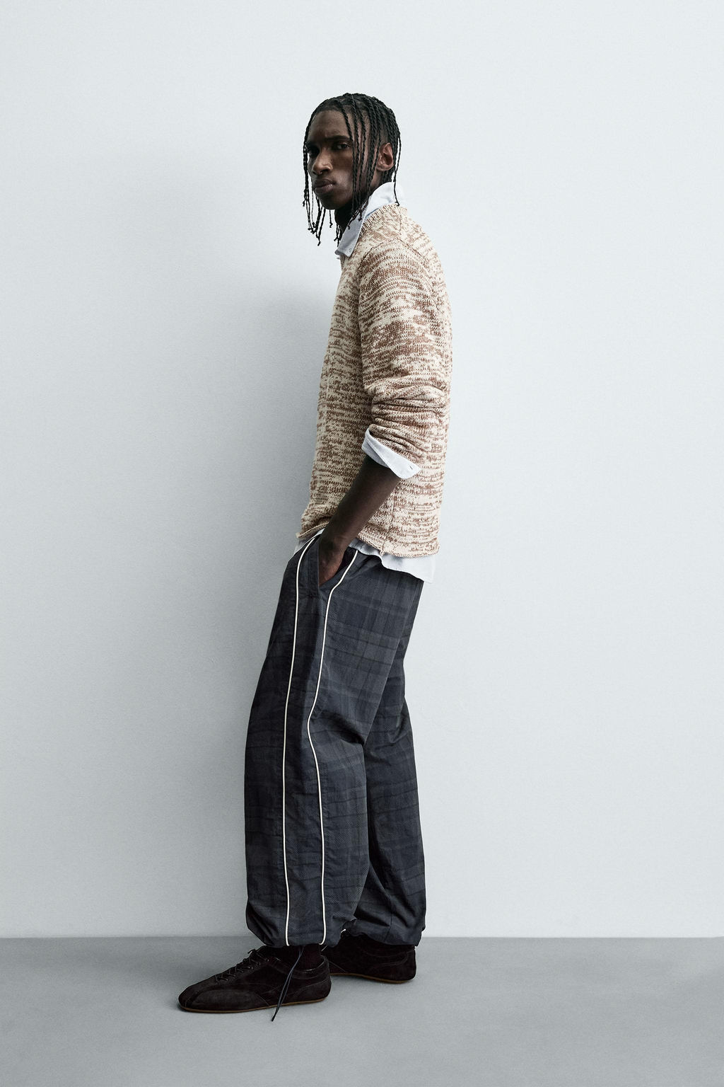 TWISTED YARN TEXTURED SWEATER - Zara фото 4