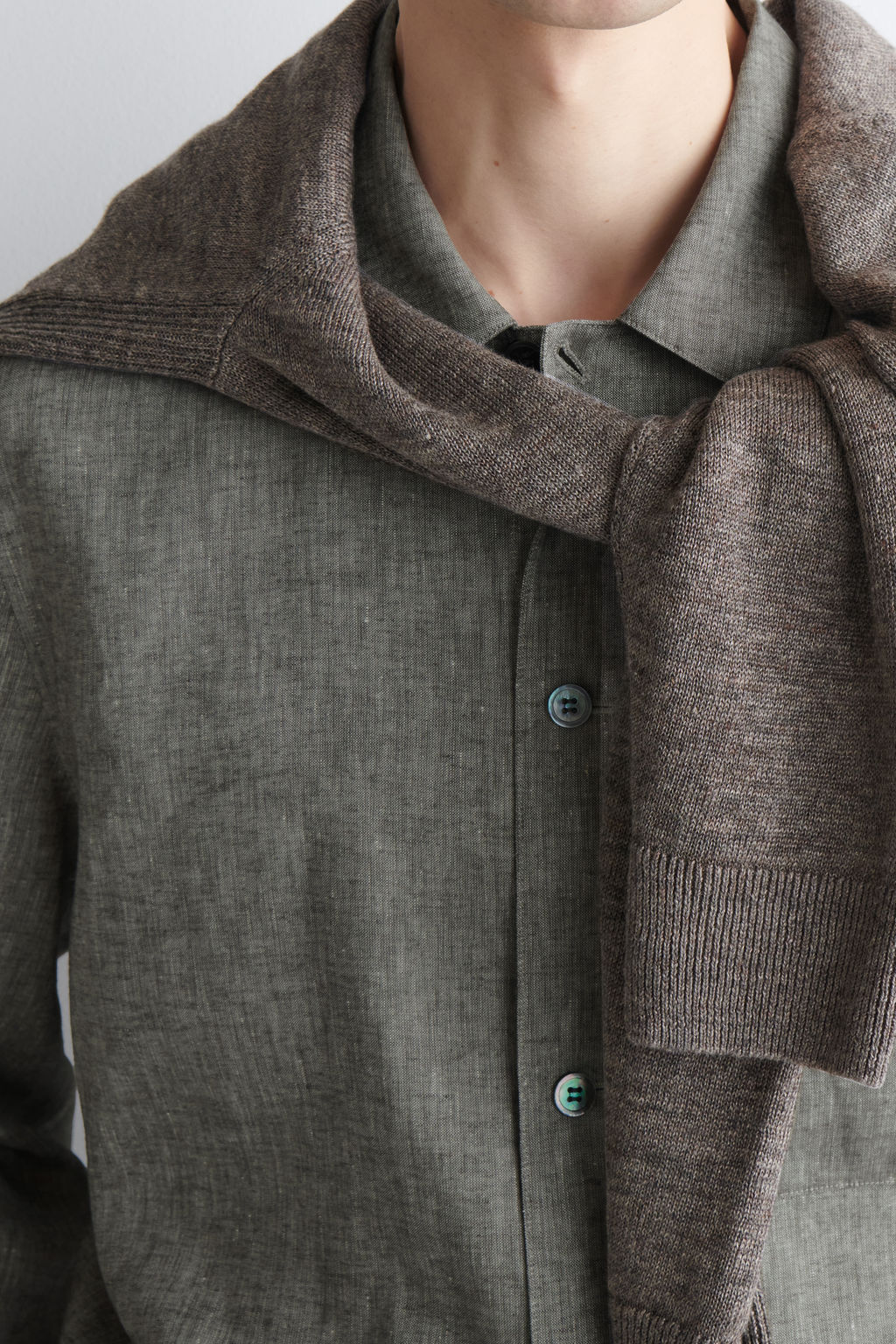 CAMISA DE LINO RELAXED FIT - H&m фото 5
