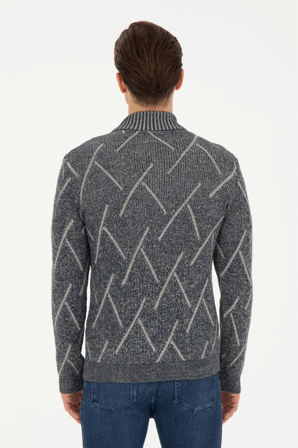 Мужской темно-синий свитер - U.s. polo assn фото 5