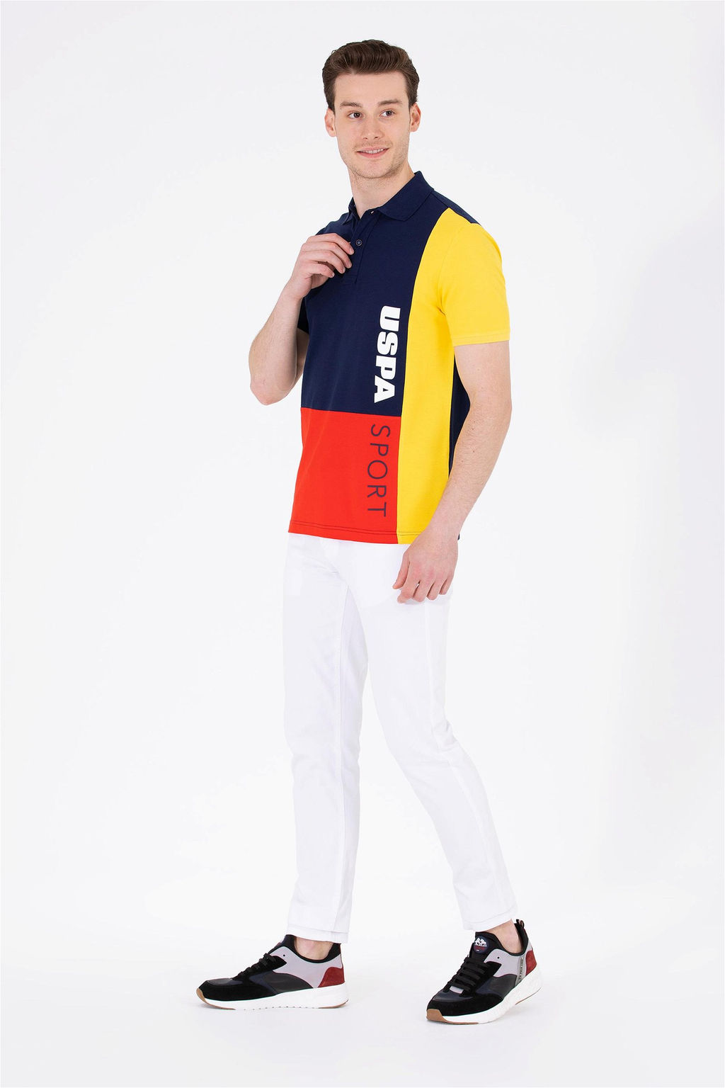 Мужская темно-синяя футболка с воротником-поло Неожиданная скидка в корзине - U.s. polo assn фото 4