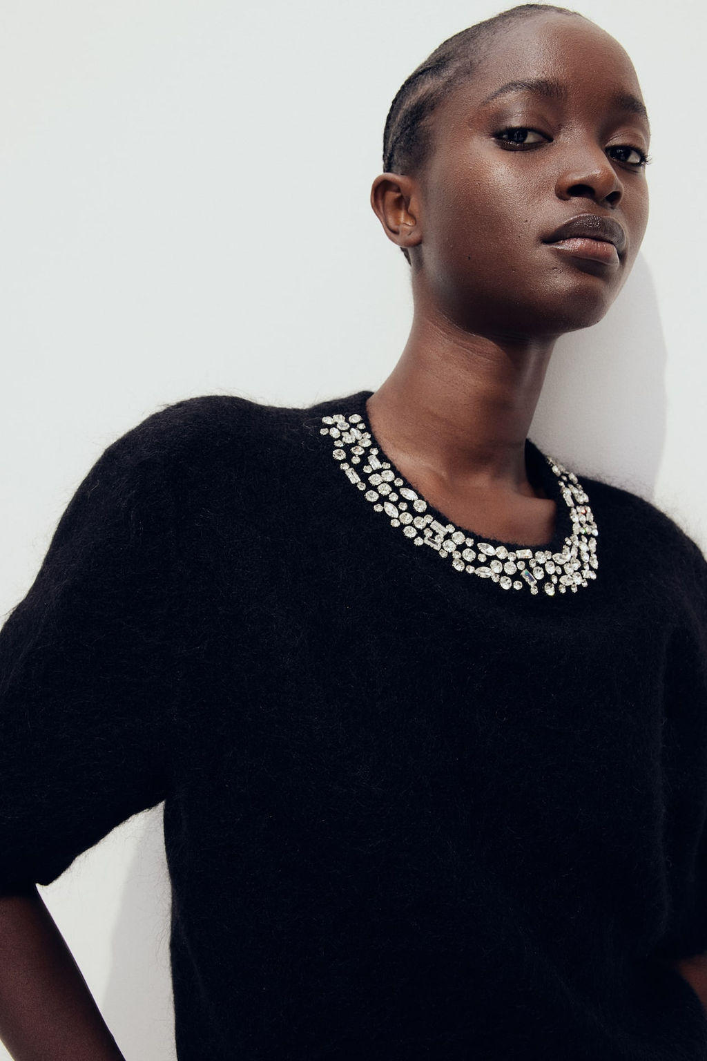 Top en mezcla de mohair con strass - H&m фото 3