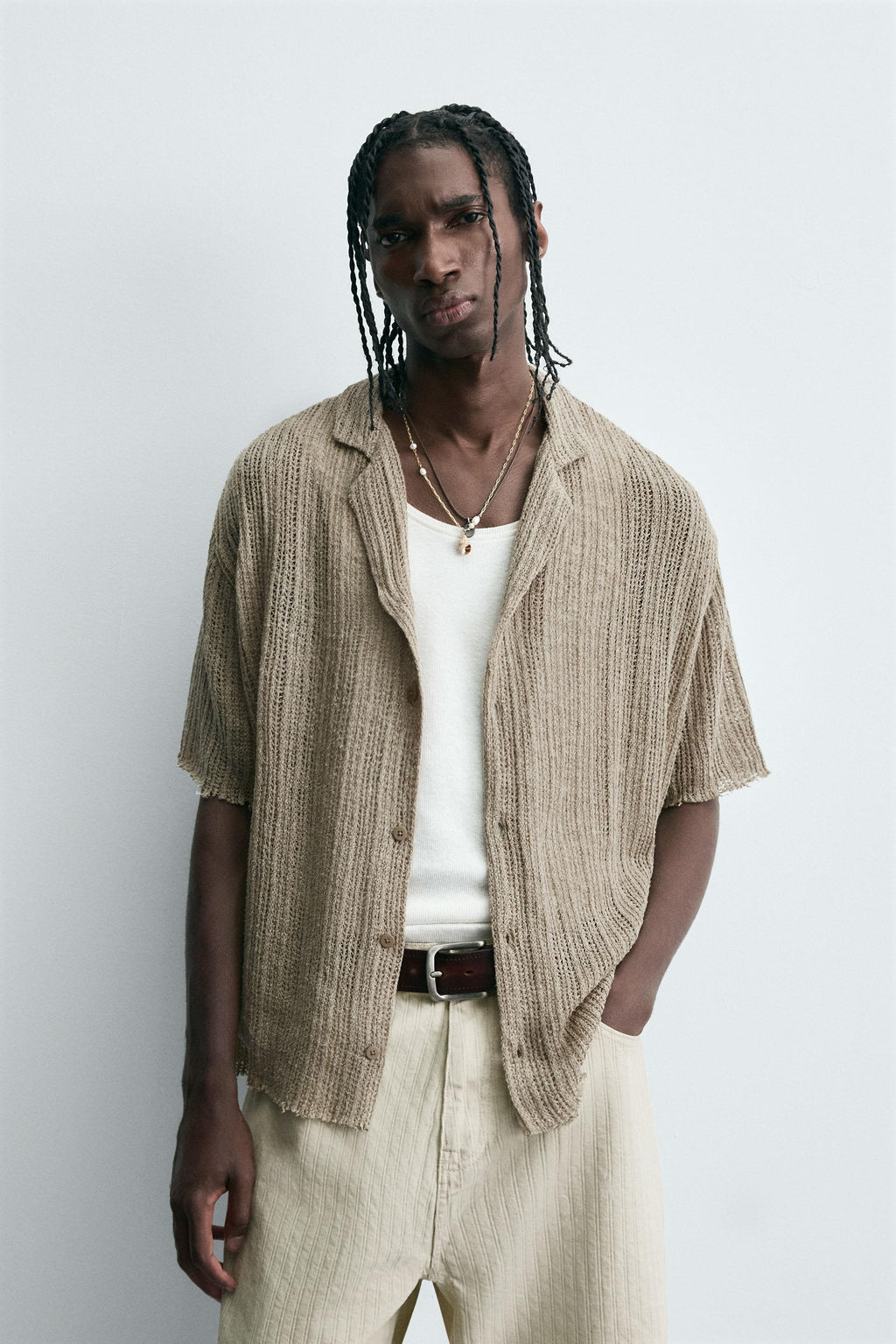 TEXTURED KNIT SHIRT - Zara фото 2