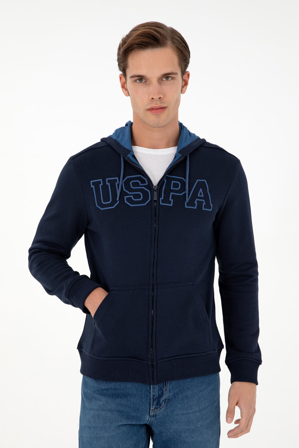 Мужской темно-синий свитшот Неожиданная скидка в корзине - U.s. polo assn фото 3