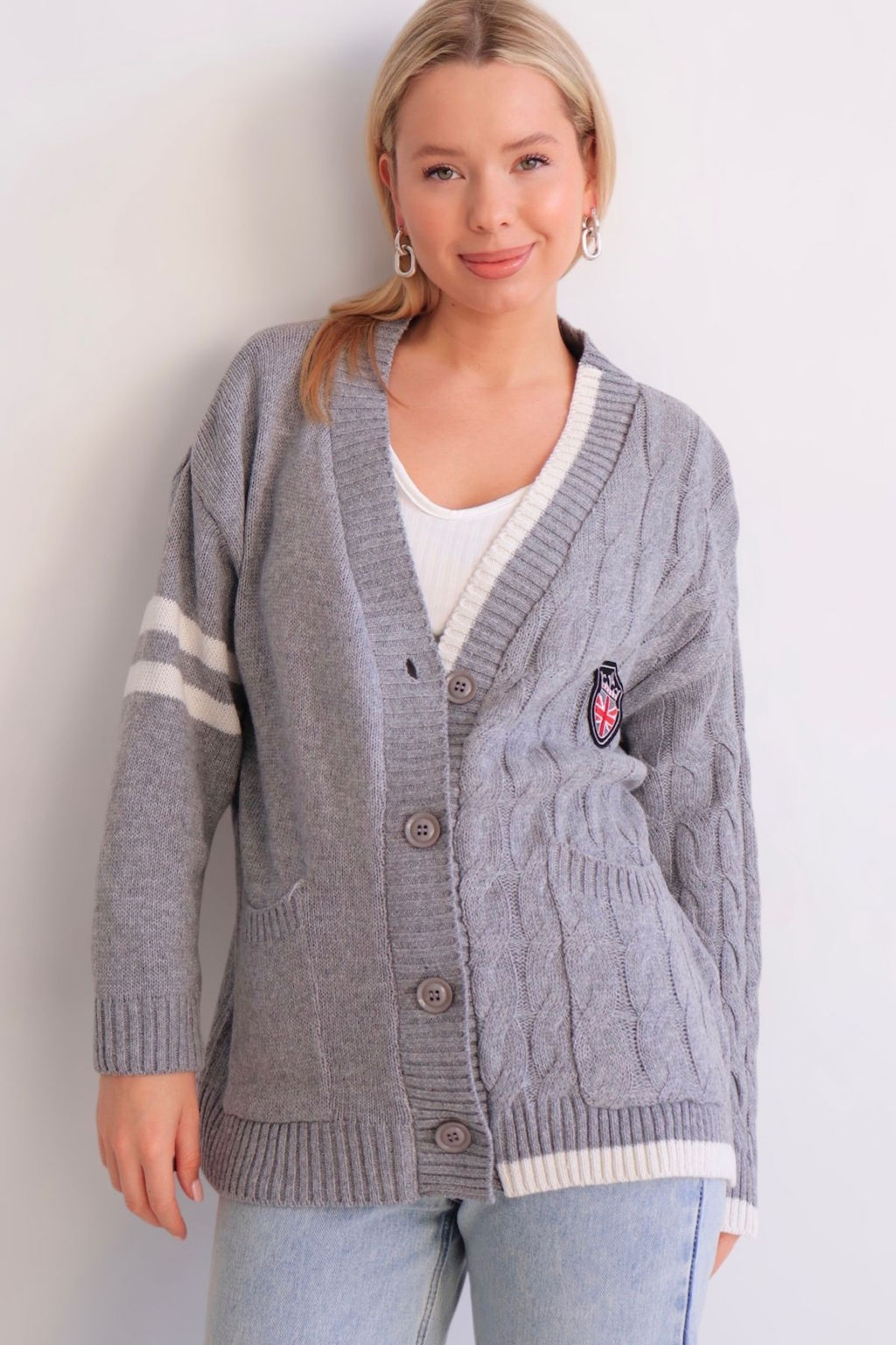 Martichelli Кардиган серый  фото 16