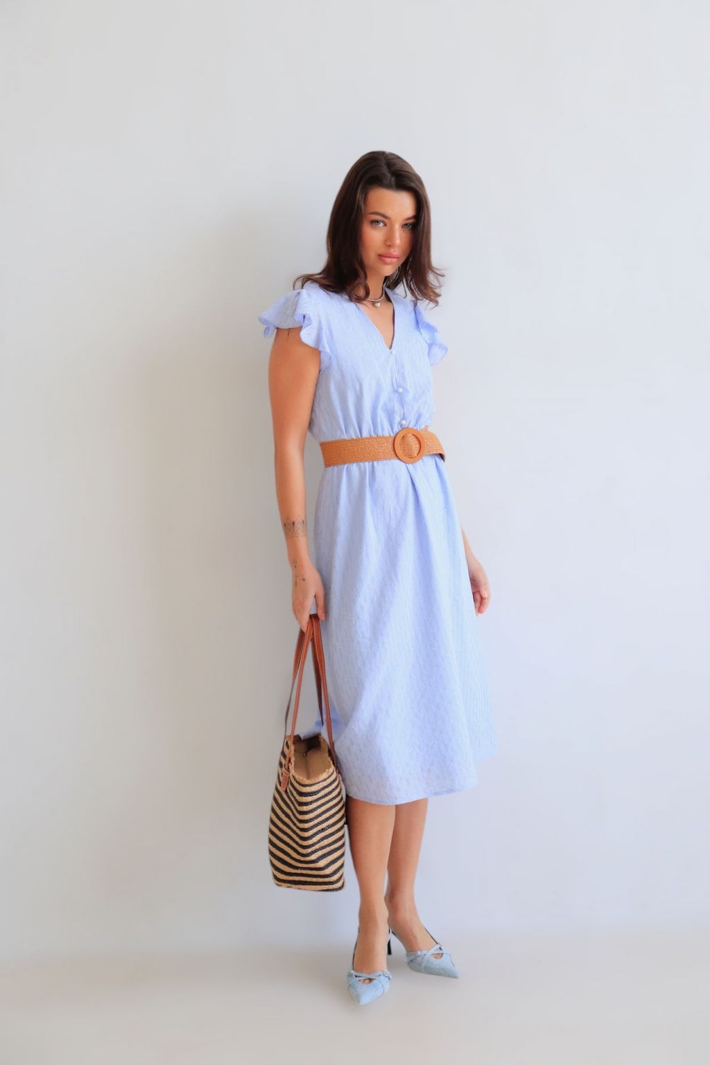 Martichelli Платье нежно-голубое  фото 5