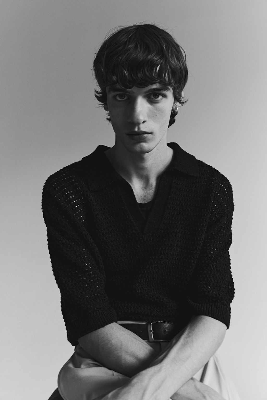 Polo en punto calado Loose Fit - H&m фото 2