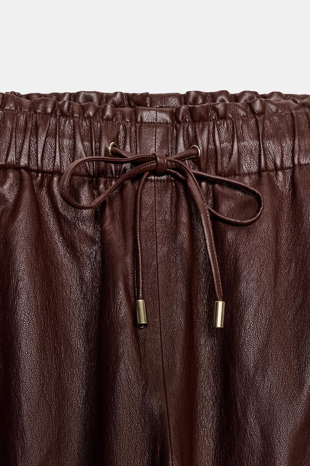 FAUX LEATHER TROUSERS - Zara фото 9