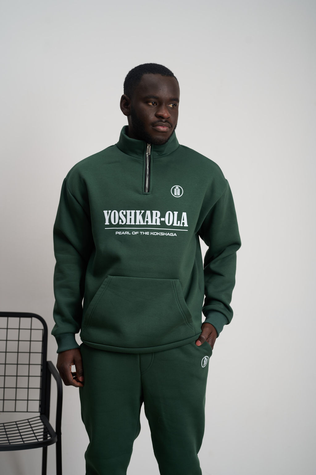 Мужской трикотажный костюм c начесом "Yoshkar-Ola" малахит