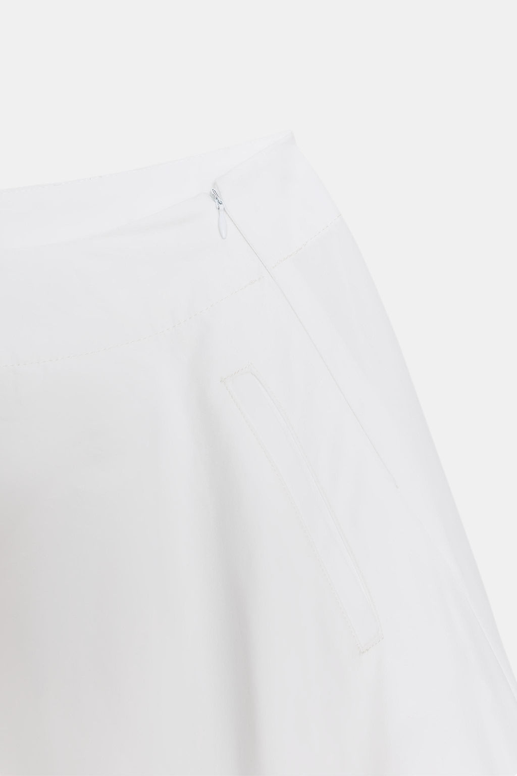 FALDA MIDI ASIM?TRICA GLOBO / Blanco - Zara фото 8