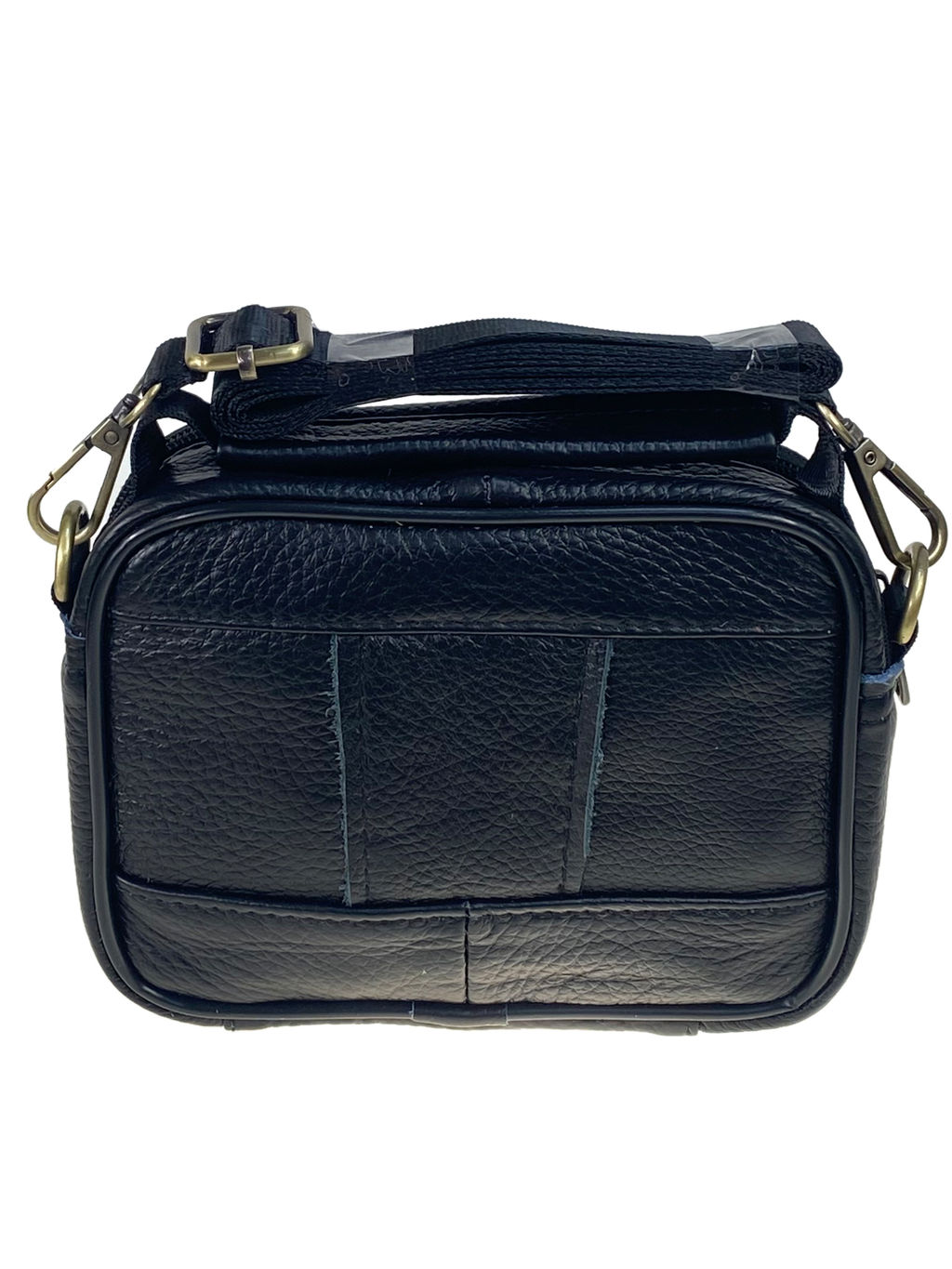 Сумка мужская из натуральной кожи, цвет черный - Greta фото 2