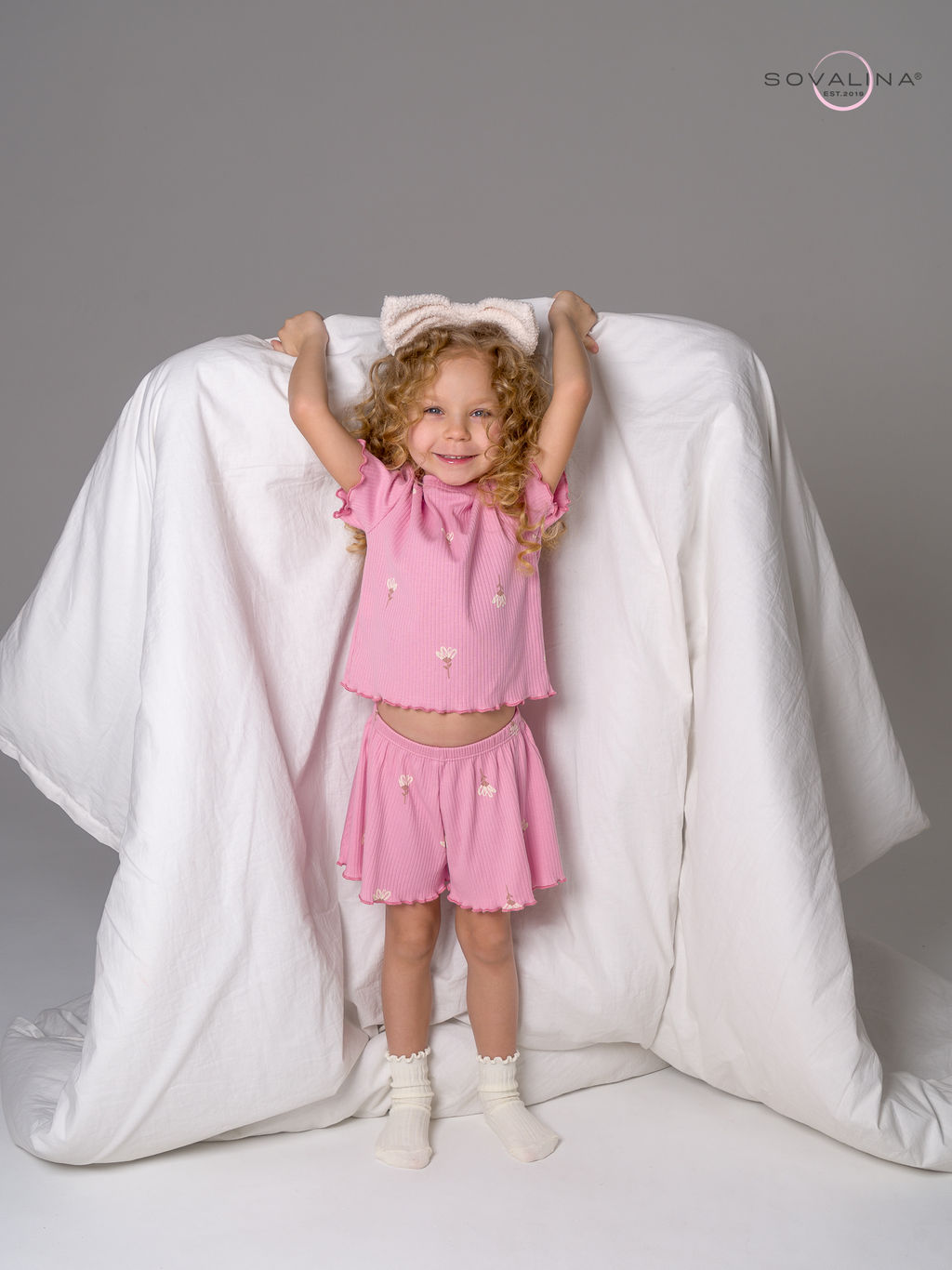 Пижама Элли астра на пудре - Sovalina фото 9