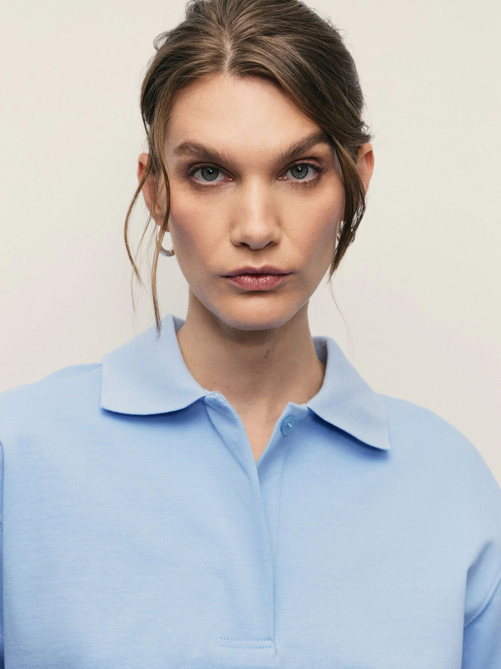 Лонгслив оверсайз с отложным воротником / Zarina  фото 6