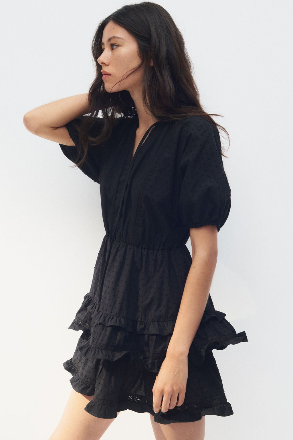 Vestido en plumeti de algod?n - H&m фото 6
