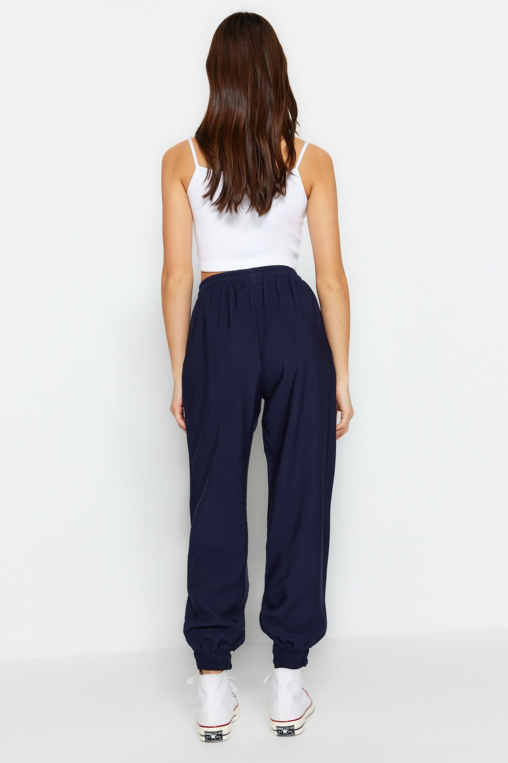 Lacivert Jogger Dokuma Pantolon TWOSS20PL0129