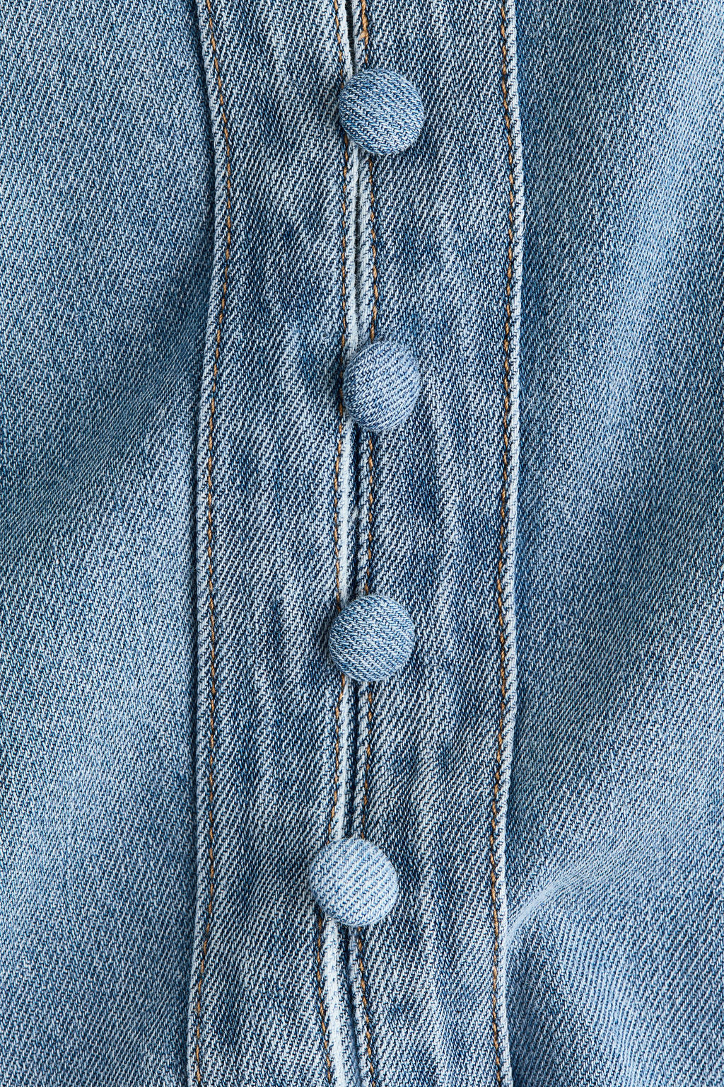 Blusa denim con manga puffy - H&m фото 7