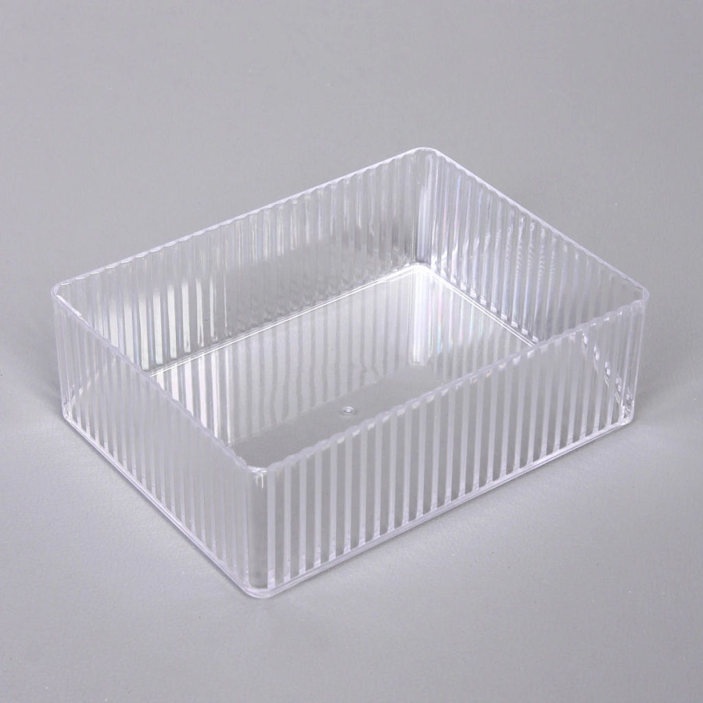 Цена за 3 шт. Органайзер - контейнер для хранения "ЭДЭЛЬ", прозрачный, 16.5*12.5*5см