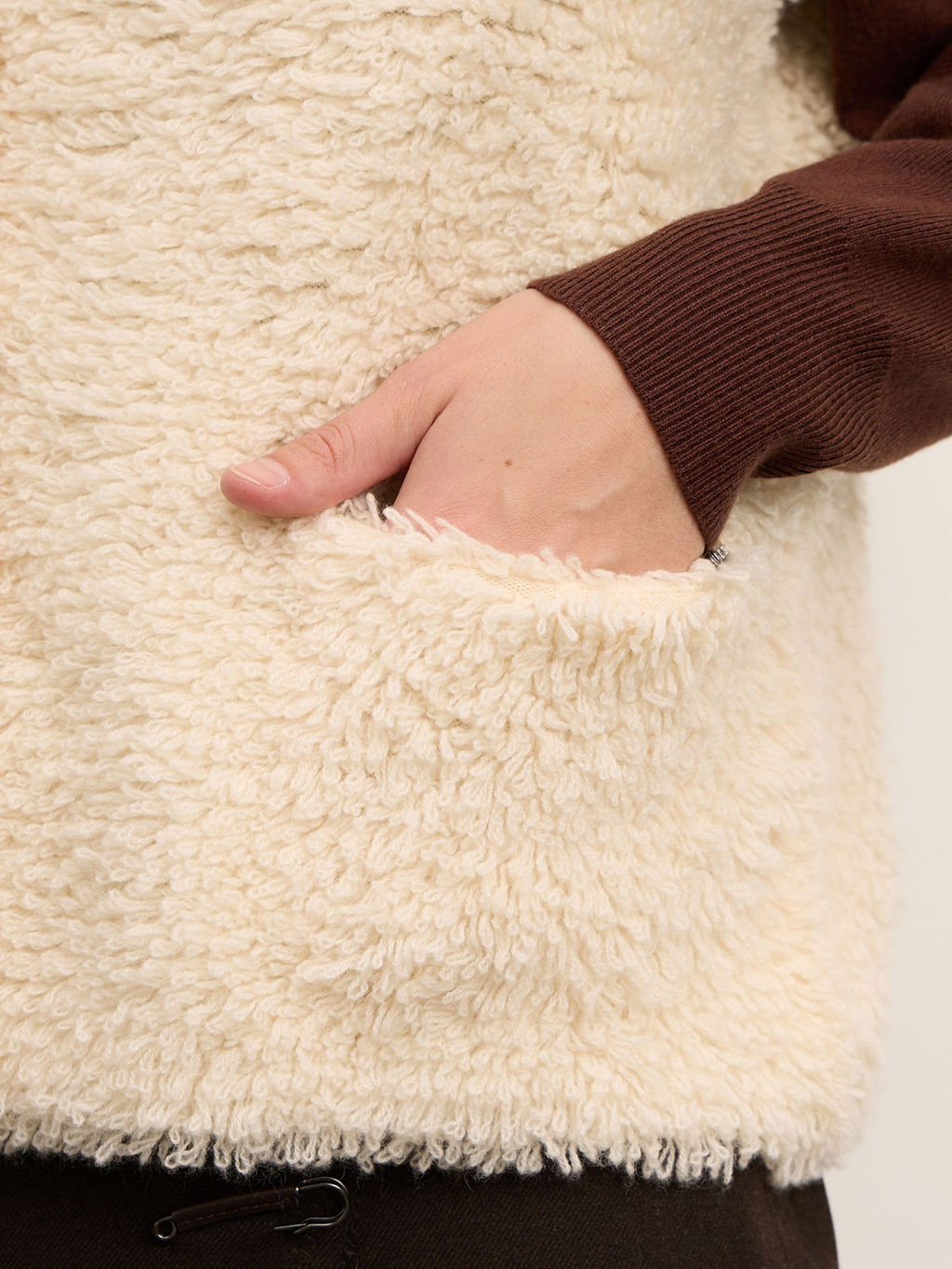 Жилет из кашемира женский 16147 кремовый