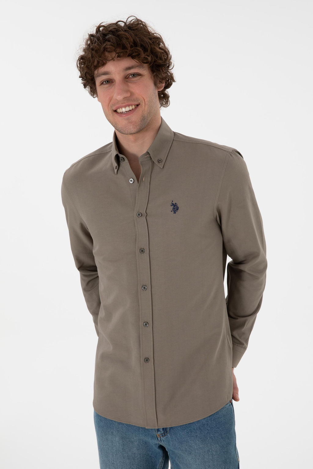 Erkek Vizon Uzun Kollu Basic G_mlek Sepette S_rpriz _ndirim - U.s. polo assn фото 4