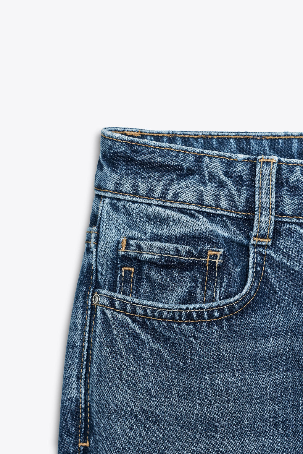 Z.02 STRAIGHT HIGH-WAIST ANKLE JEANS - Zara фото 18