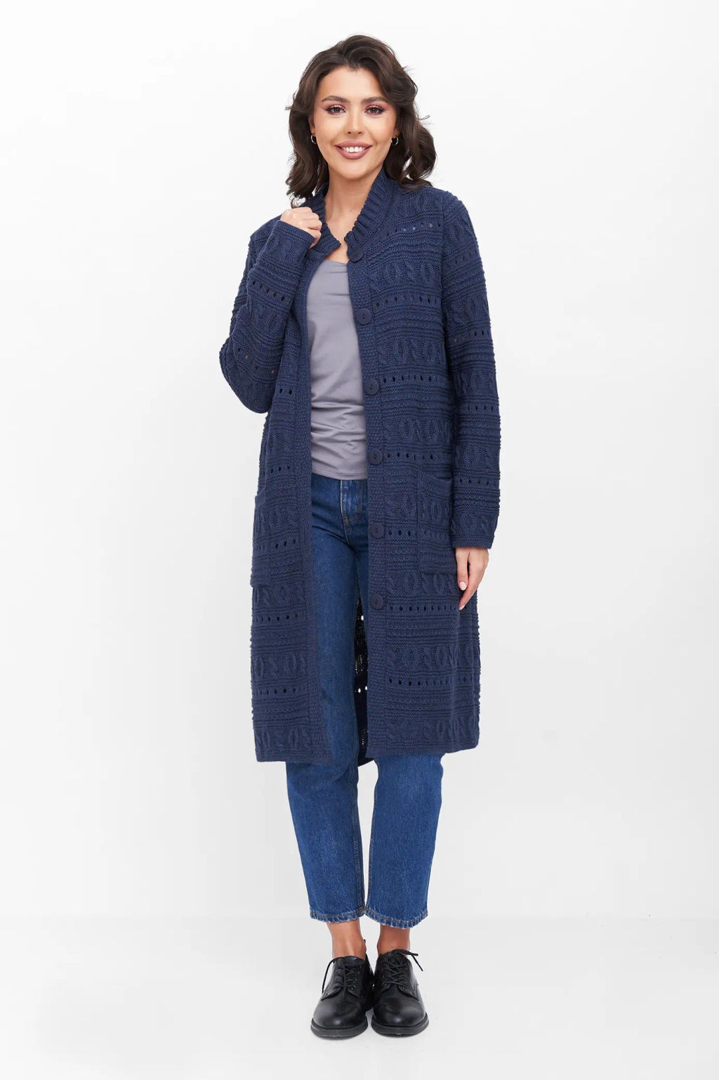 ЗЛАТА Кардиган 351865/джинс