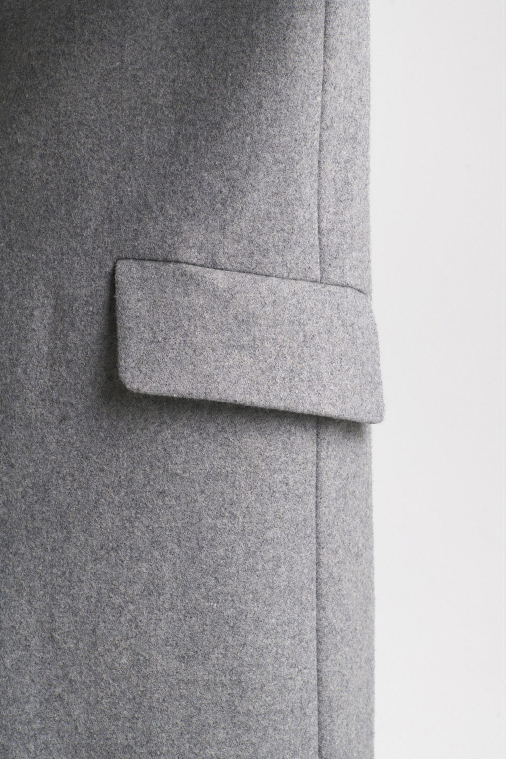 Пальто-макси из смесовой шерсти Light Grey