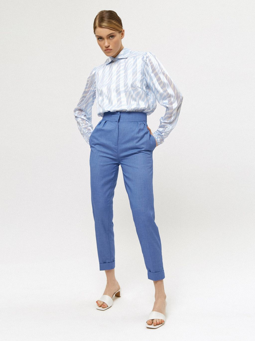 Conso/PR 200423 - blue Блуза