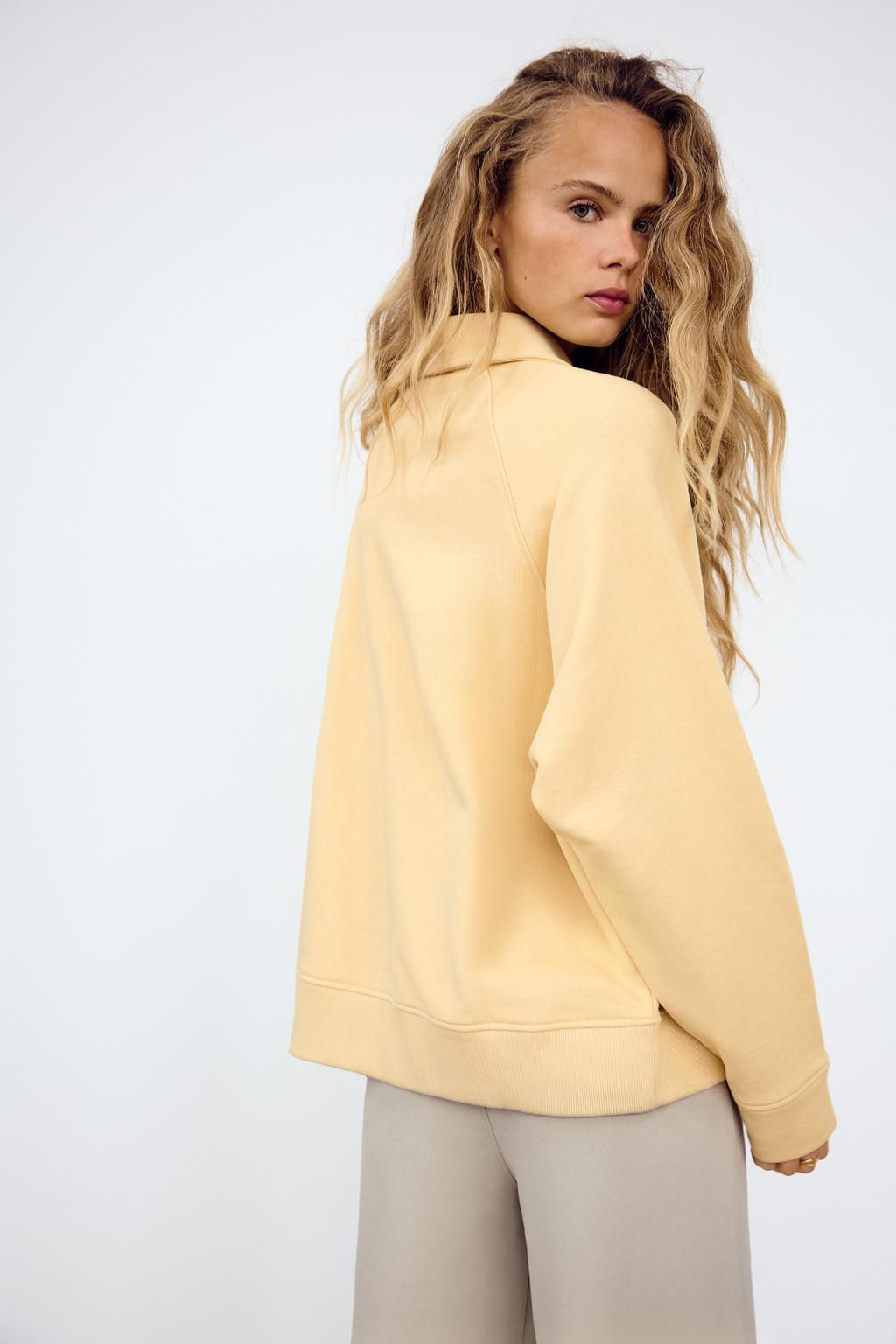PLUSH POLO SWEATSHIRT - Zara фото 5