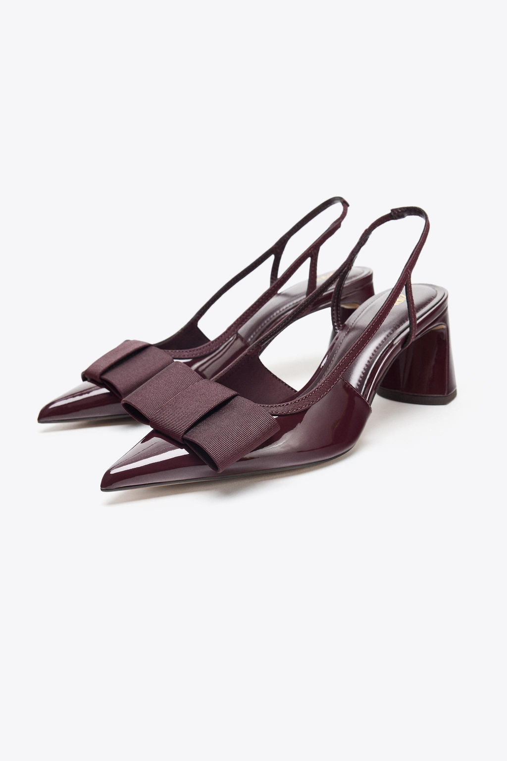 SLINGBACK HEELED SHOES WITH BOW - Zara фото 4