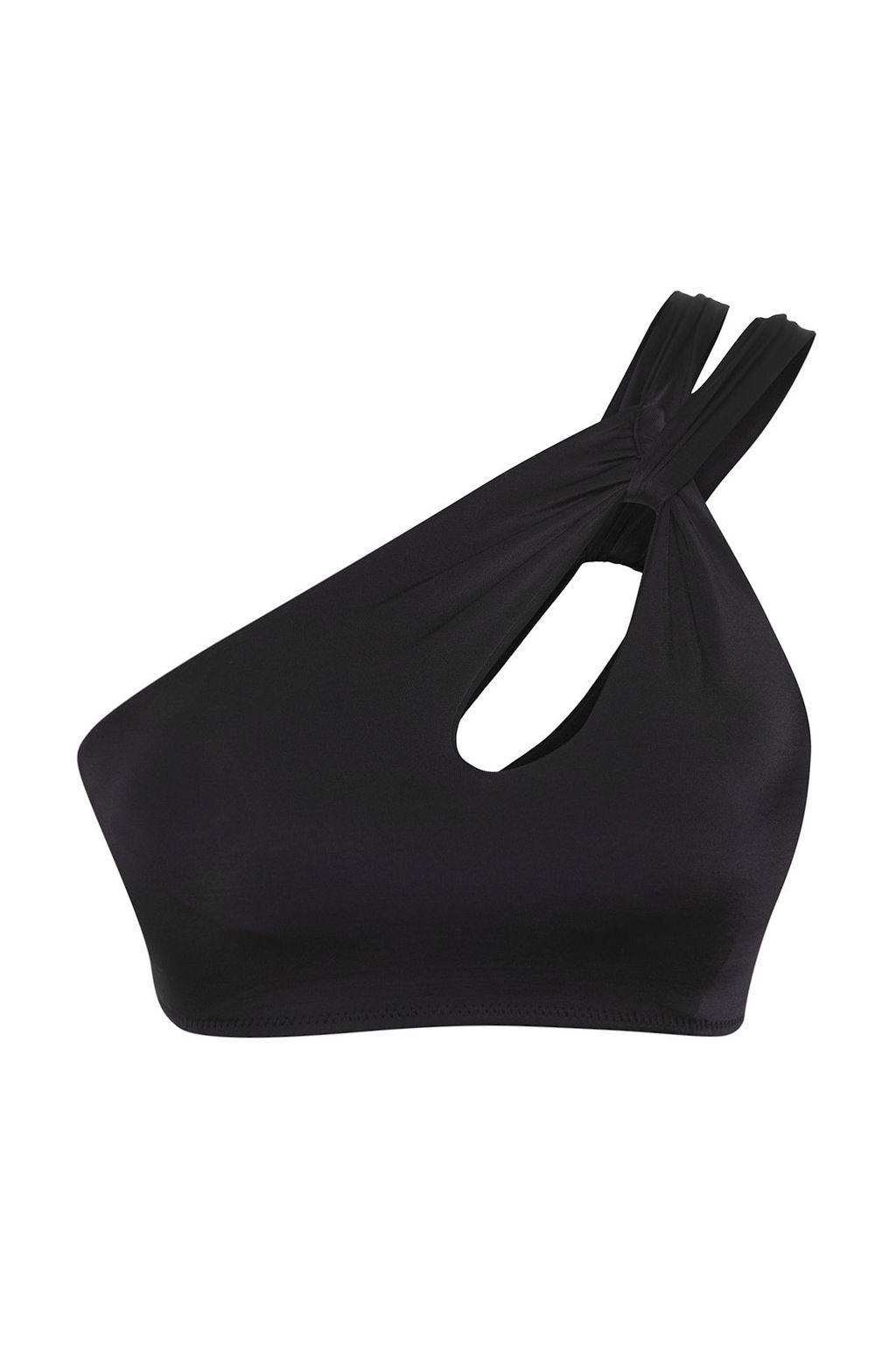 TRENDYOLMILLA Siyah Tek Omuz Cut Out/Pencereli Bikini Ustu TBESS25BU00001  фото 5