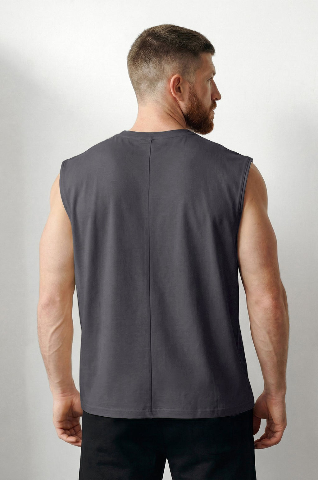 Мужская футболка оверсайз без рукавов Happyfox - Happy fox фото 26